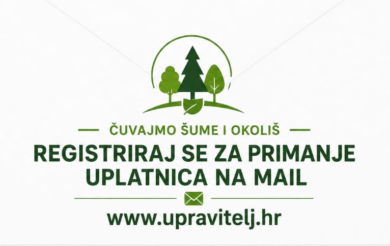 Čuvajmo šume i okoliš – registriraj se za primanje uplatnica na mail